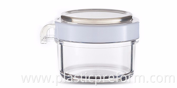 High quality 300ml clear plastic jars for food,spice,sugar,candy,honey,jam PET jar